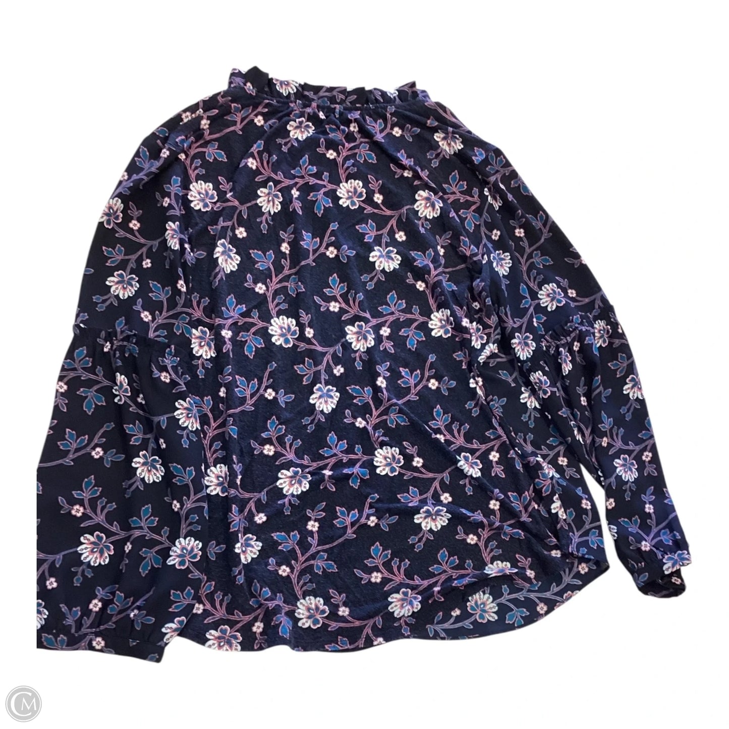 Top Long Sleeve By Loft In Floral Print, Size: M