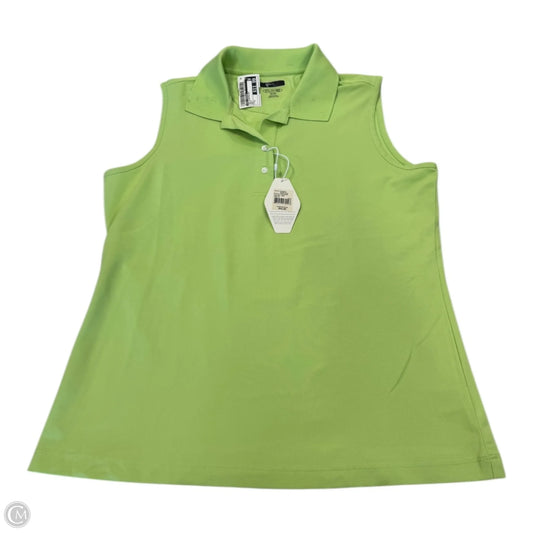 Top Sleeveless By Greg Norman In Green, Size: M