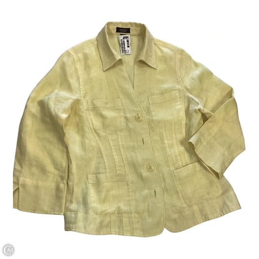 Blazer By Peck And Peck In Yellow, Size: 10