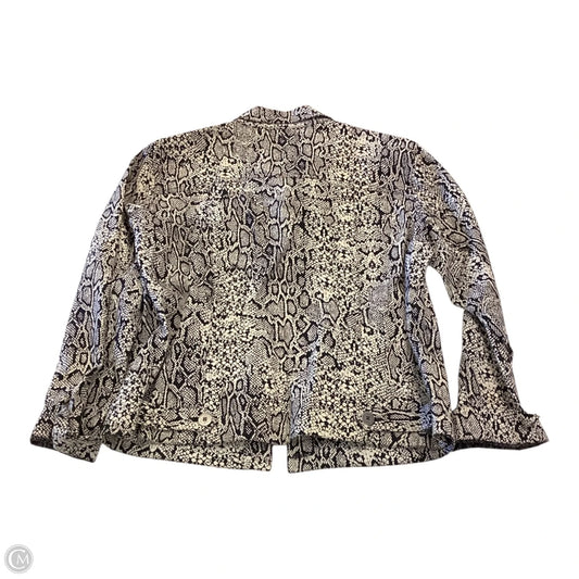Blazer By Chicos In Animal Print, Size: M