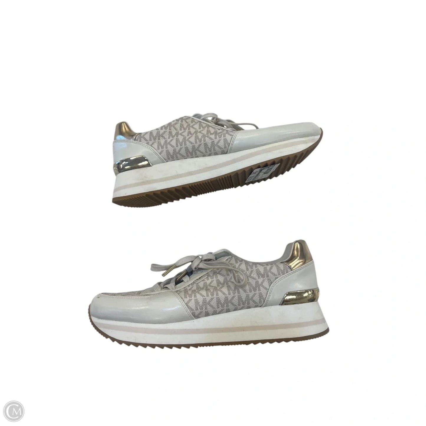 Shoes Designer By Michael Kors In White, Size: 9