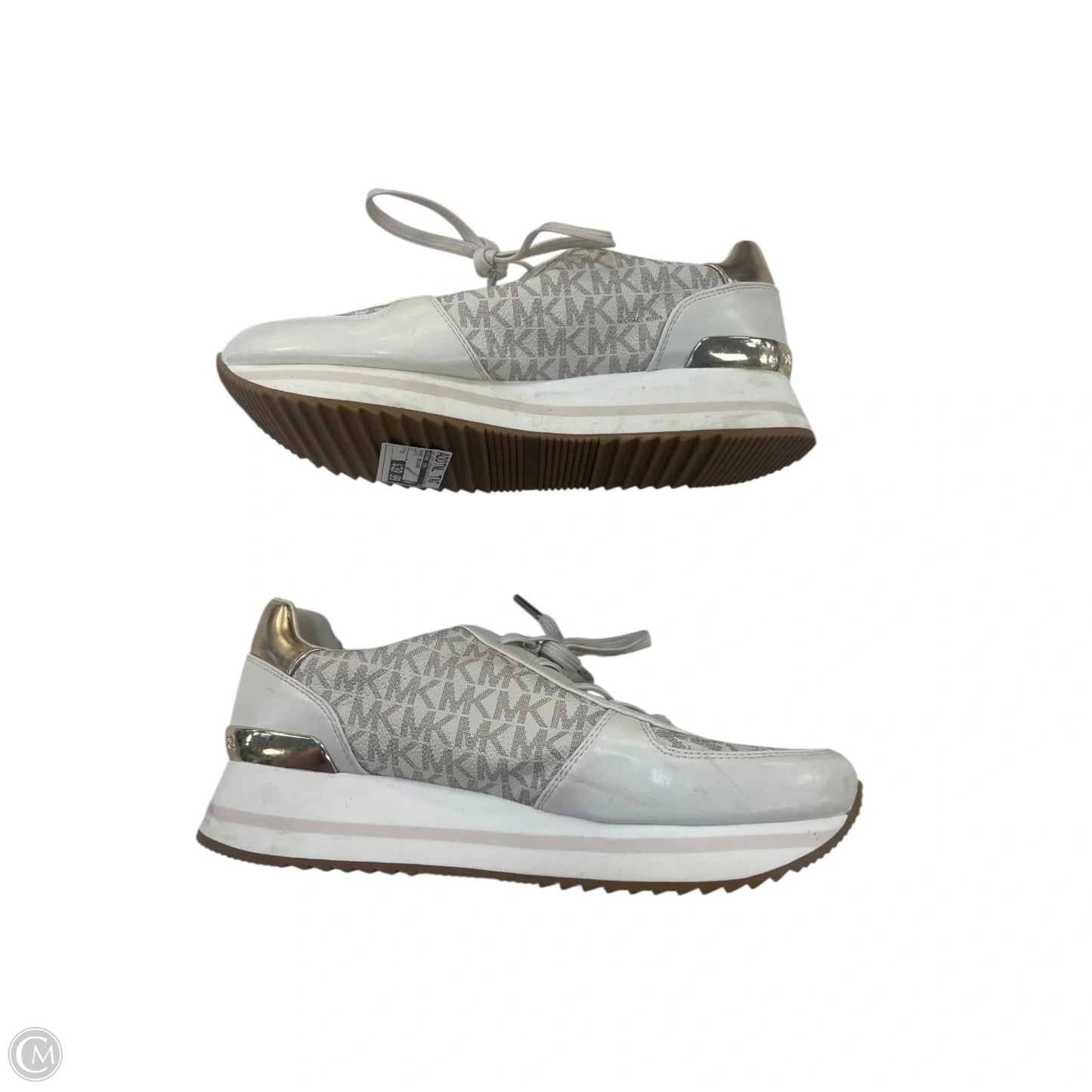 Shoes Designer By Michael Kors In White, Size: 9