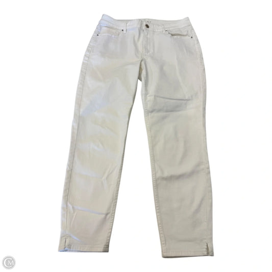 Pants Cropped By White House Black Market In White, Size: 10