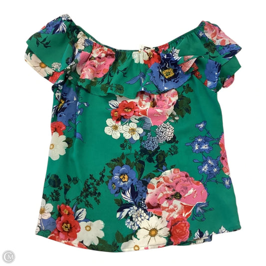 Top Short Sleeve By Xhilaration In Floral Print, Size: S