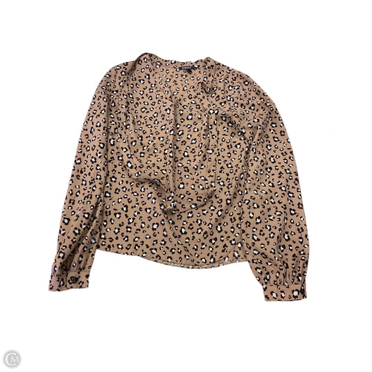 Top Long Sleeve By Clothes Mentor In Animal Print, Size: M