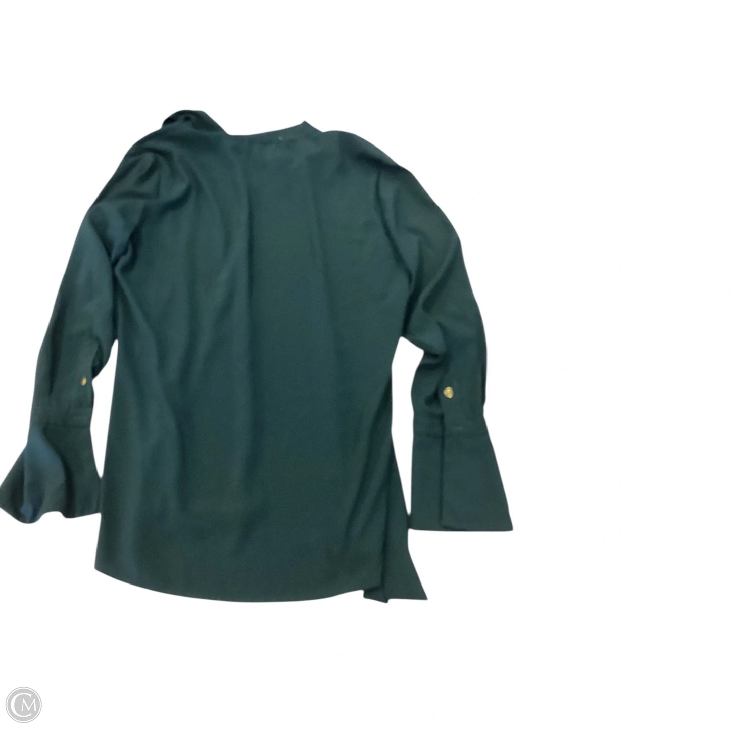 Top Long Sleeve By Calvin Klein In Green, Size: S