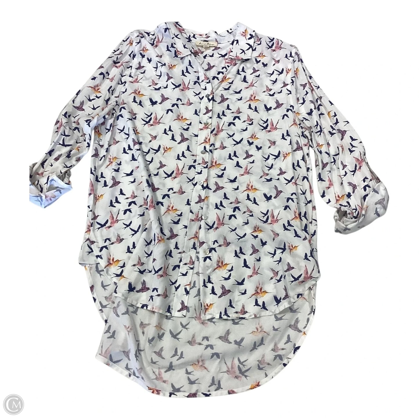 Top Long Sleeve By Jane And Delancey In Animal Print, Size: L