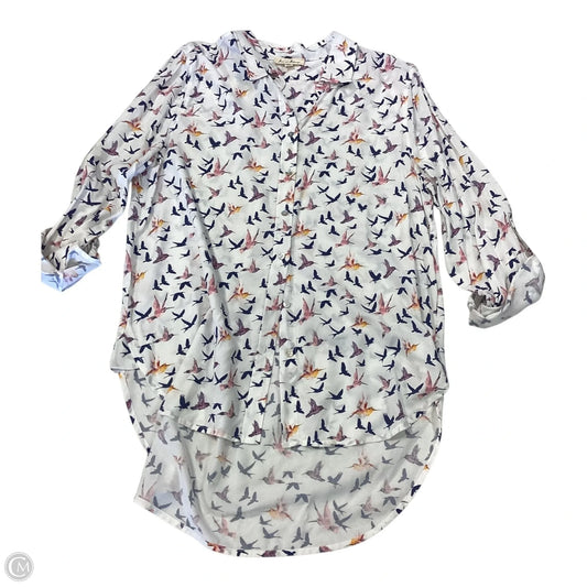 Top Long Sleeve By Jane And Delancey In Animal Print, Size: L