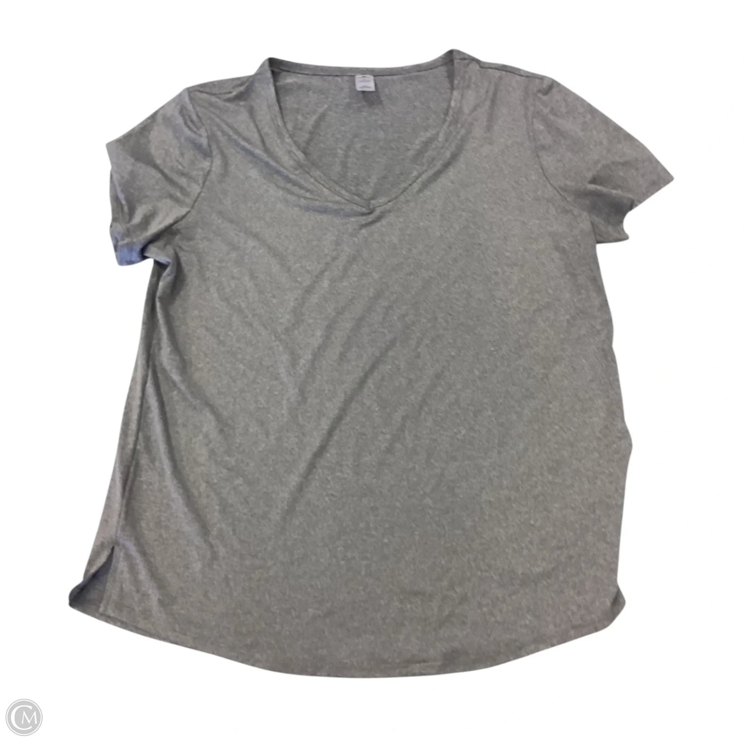 Top Short Sleeve By 90 Degrees By Reflex In Grey, Size: L