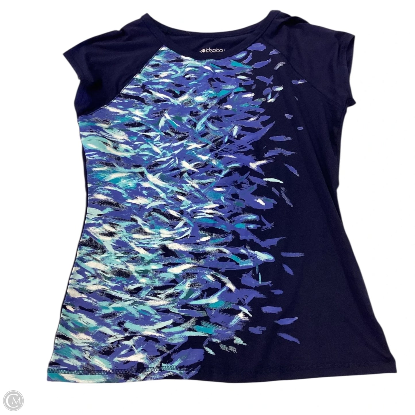 Top Short Sleeve By Ideology In Blue, Size: L