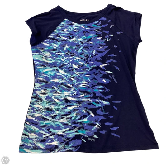 Top Short Sleeve By Ideology In Blue, Size: L