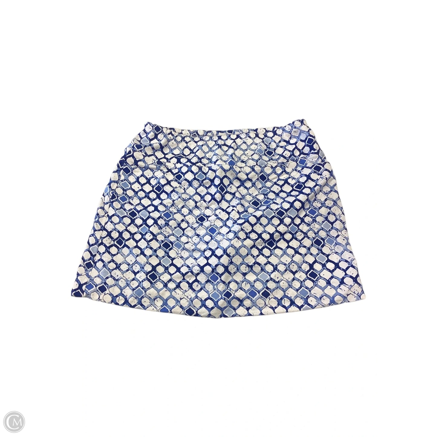 Skort By Ibkul In Blue & White, Size: M