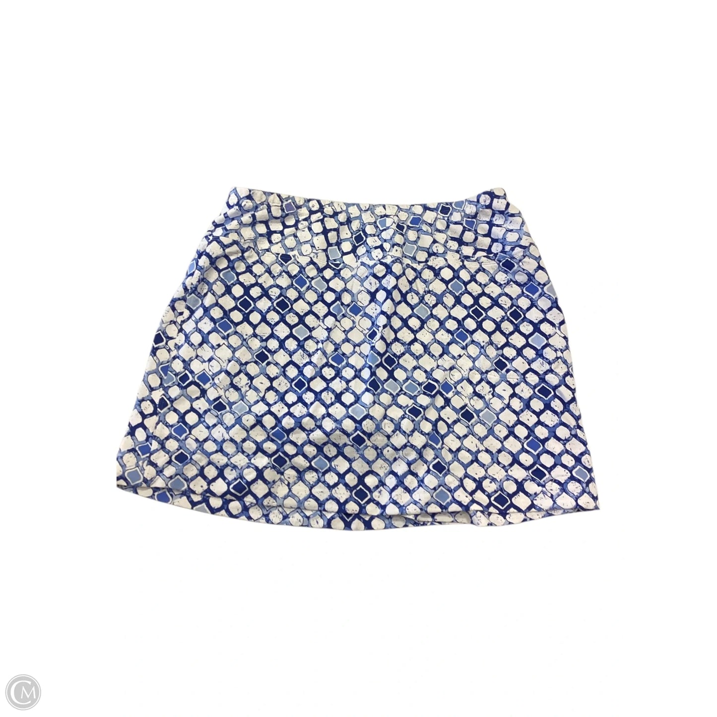 Skort By Ibkul In Blue & White, Size: M