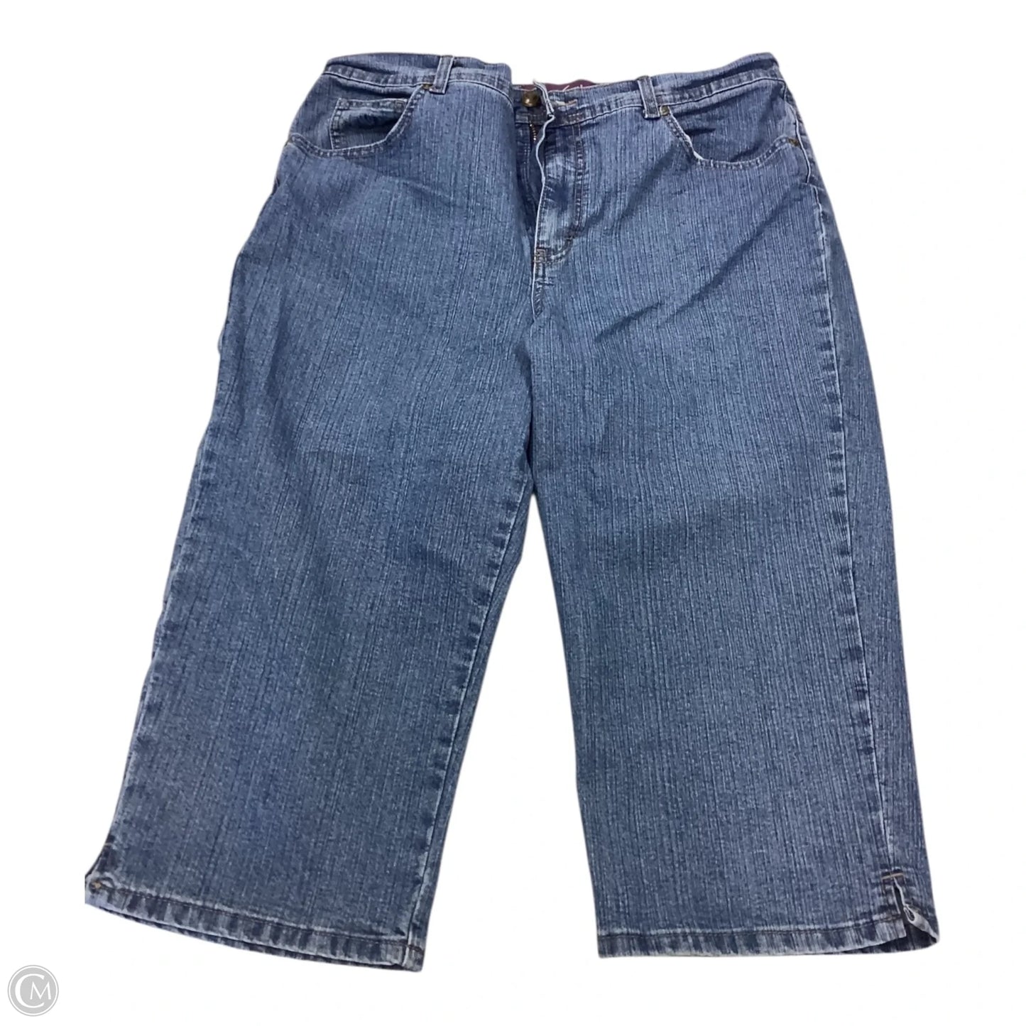 Capris By Gloria Vanderbilt In Blue, Size: 14