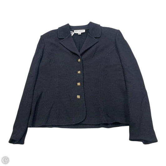 Blazer Luxury Designer By St John Collection In Black, Size: S
