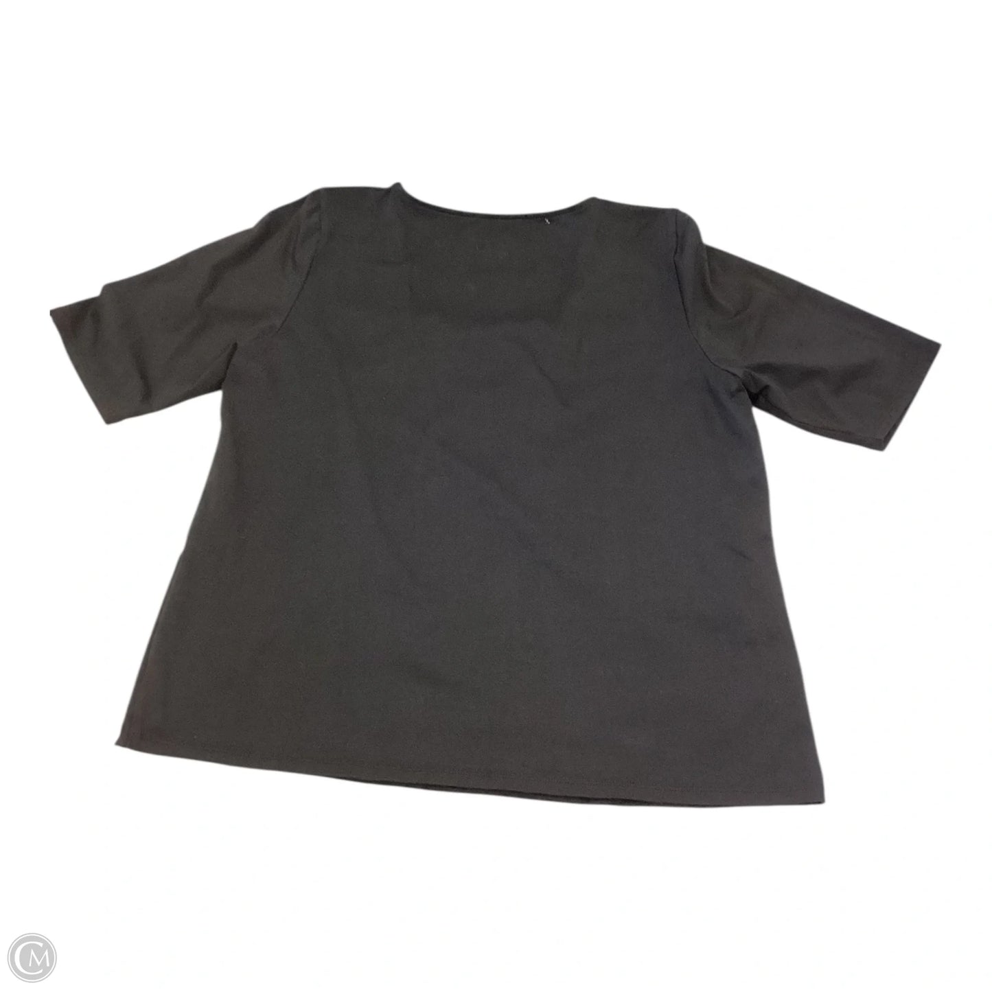Top Short Sleeve By Chicos In Black, Size: L