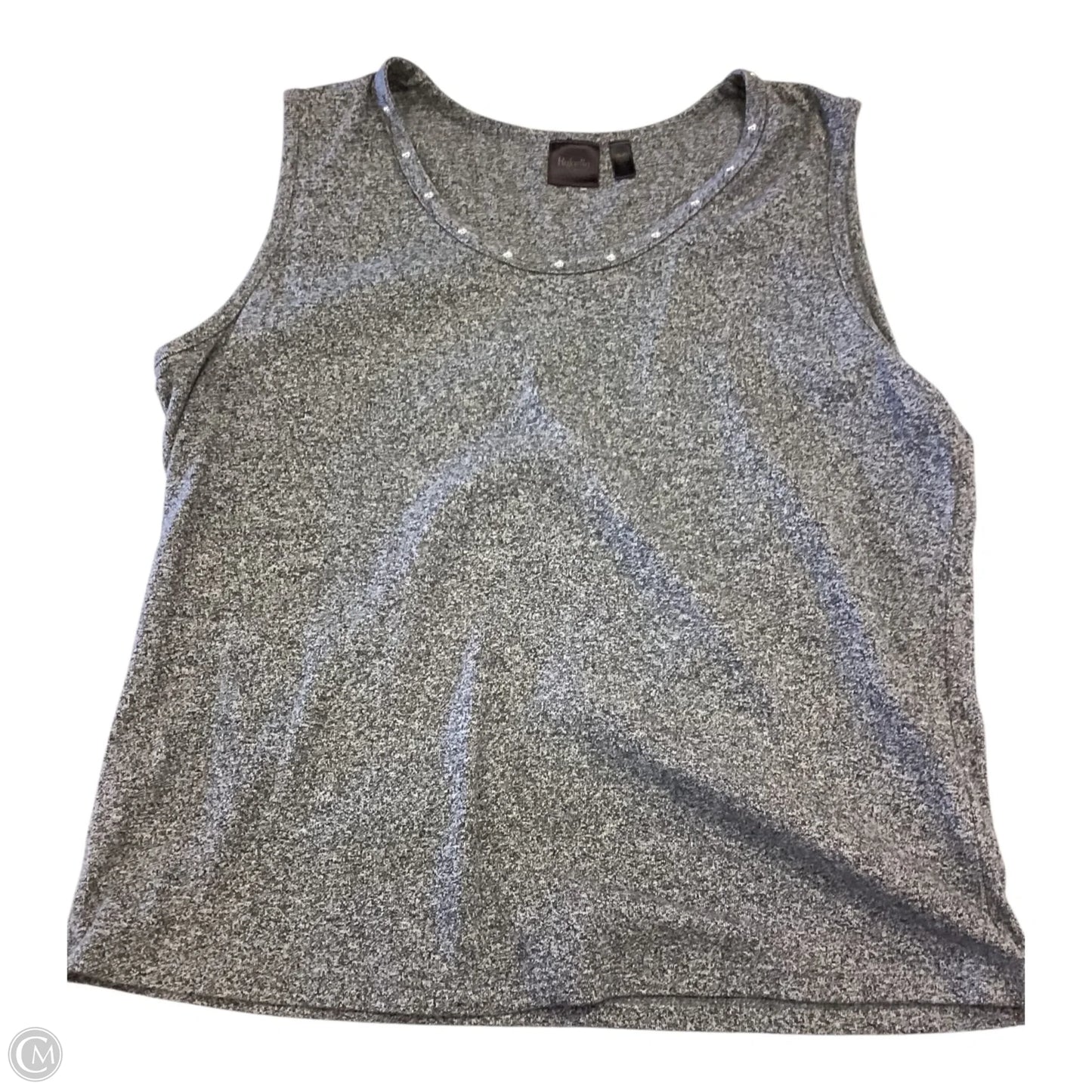 Top Sleeveless By Rafaella In Grey, Size: Xlp