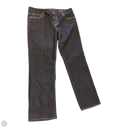 Jeans Cropped By Calvin Klein In Black, Size: 14p