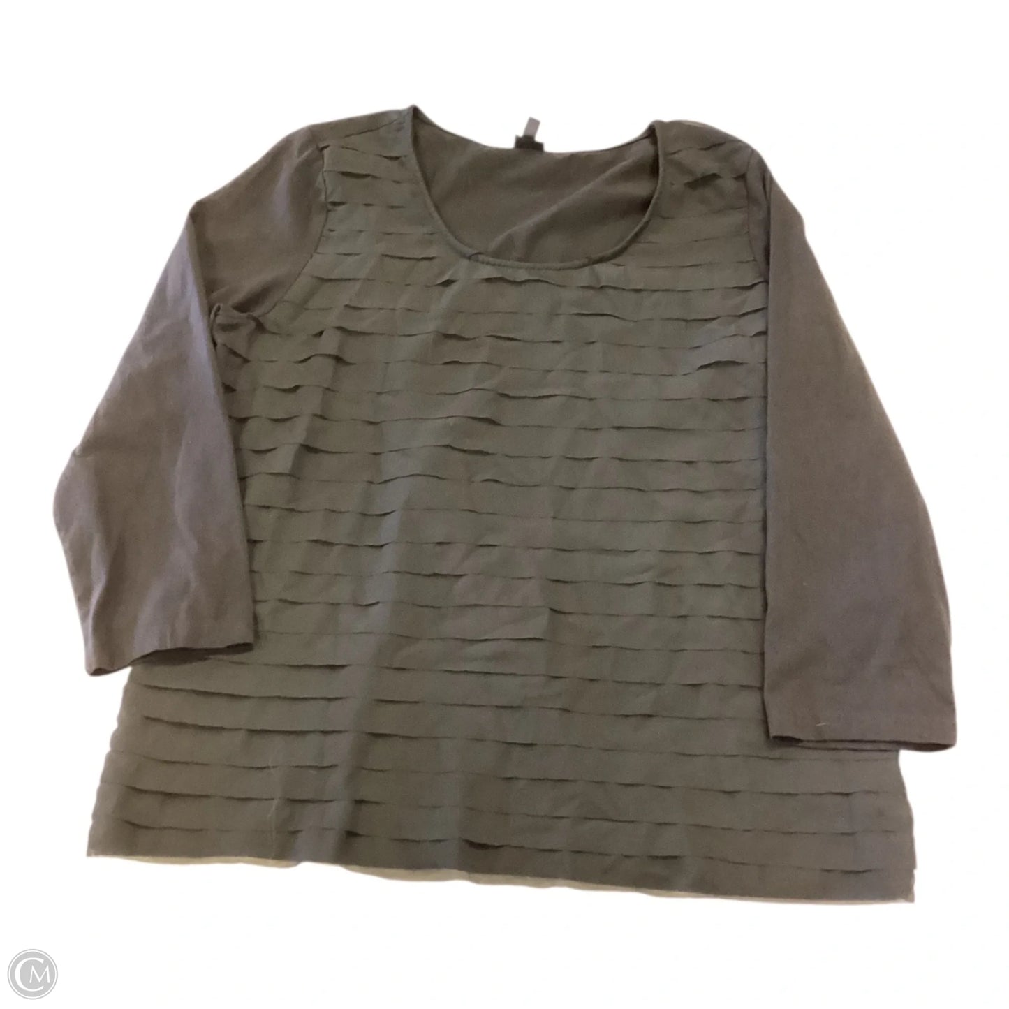 Top Long Sleeve By Rafaella In Black, Size: Xl