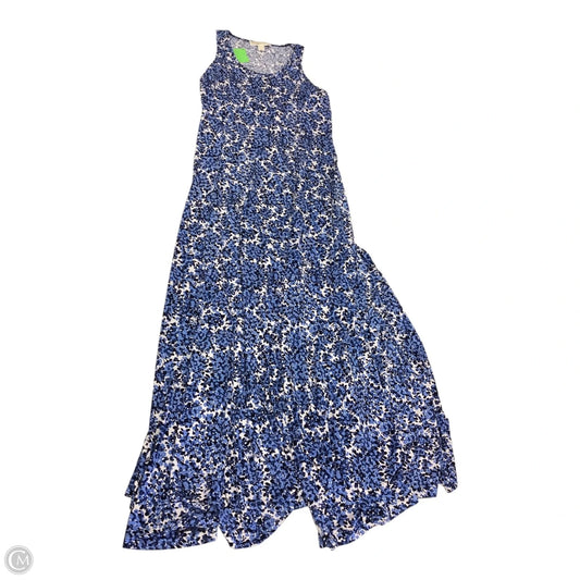 Dress Casual Maxi By Michael By Michael Kors In Black & Blue, Size: M