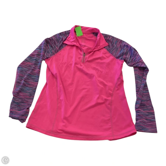 Top Long Sleeve By Ideology In Pink, Size: M