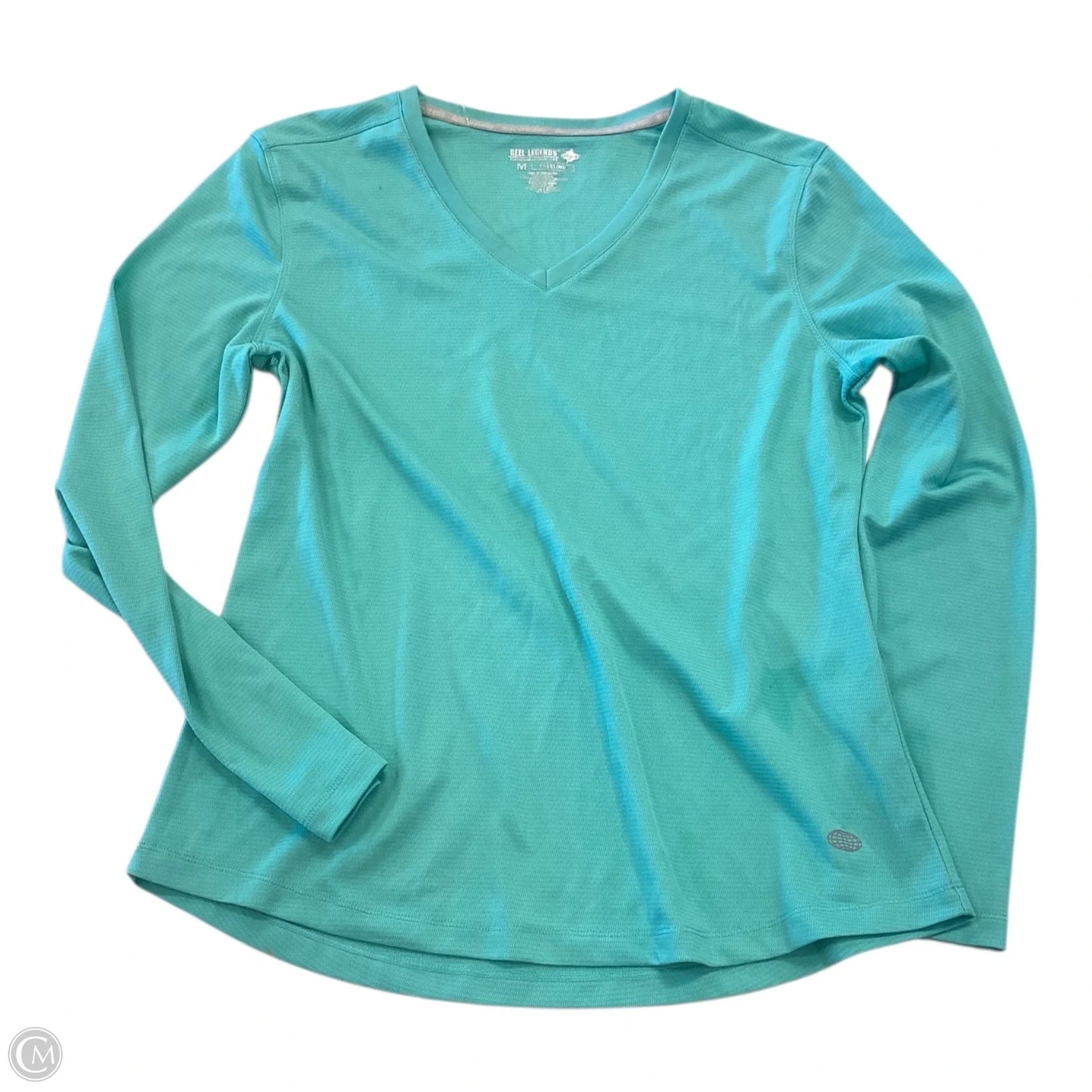 Top Long Sleeve By Reel Legends In Green, Size: M