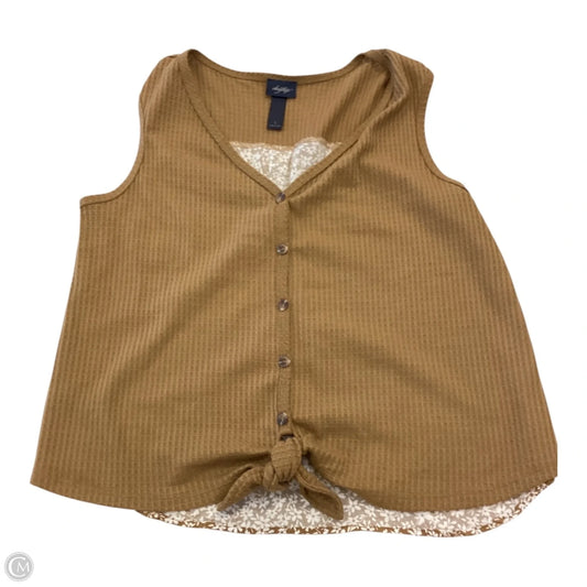 Top Sleeveless By Daytrip In Gold, Size: L