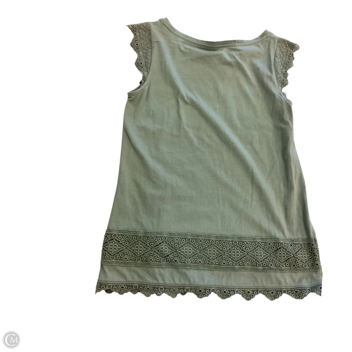 Top Sleeveless By Talbots In Green, Size: Xs
