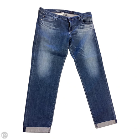 Jeans Cropped By Adriano Goldschmied In Blue, Size: 14