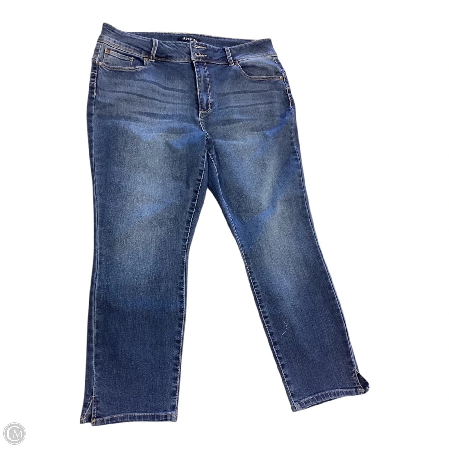 Jeans Cropped By D Jeans In Blue, Size: 12p