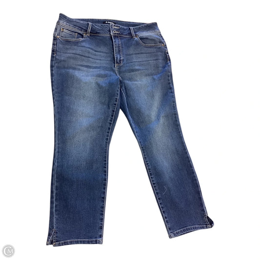 Jeans Cropped By D Jeans In Blue, Size: 12p