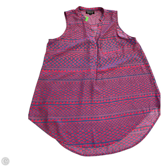 Top Sleeveless By Papermoon In Blue & Pink, Size: Xl