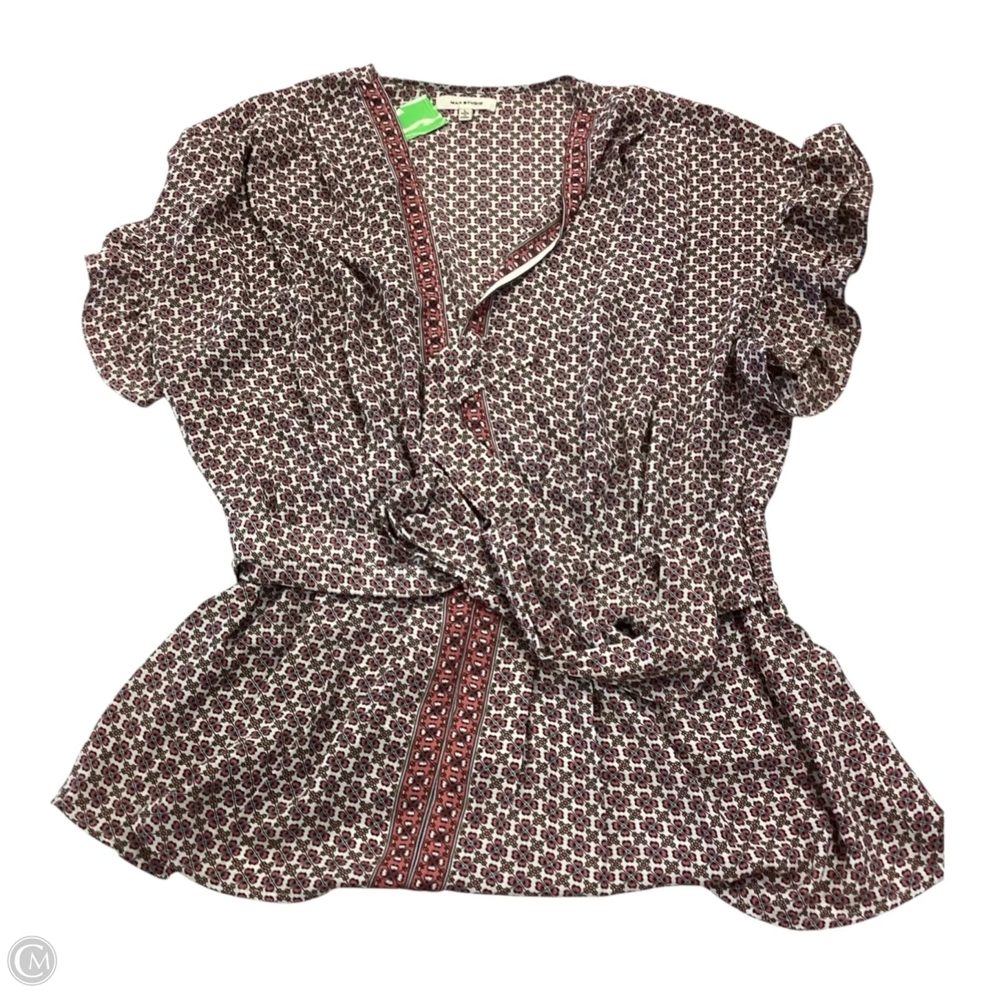 Top Short Sleeve By Max Studio In Red, Size: L