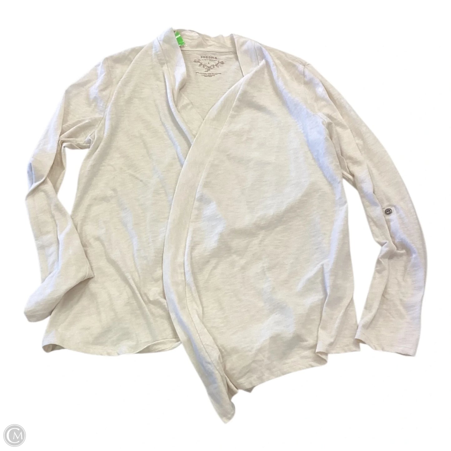 Cardigan By Sonoma In Cream, Size: L