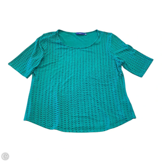 Top Short Sleeve By Apt 9 In Green, Size: Xl