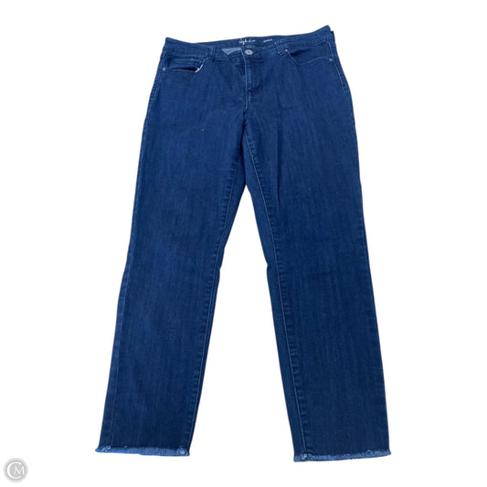 Jeans Cropped By Style And Company In Blue, Size: 10