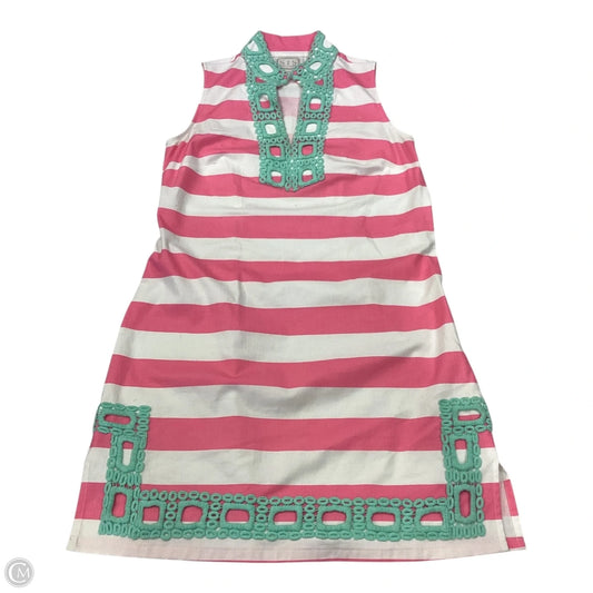 Dress Casual Short By Sail To Sable In Pink & White, Size: Xs