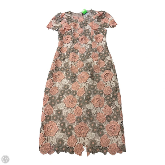 Dress Party Short By Calvin Klein In Pink & Tan, Size: 2