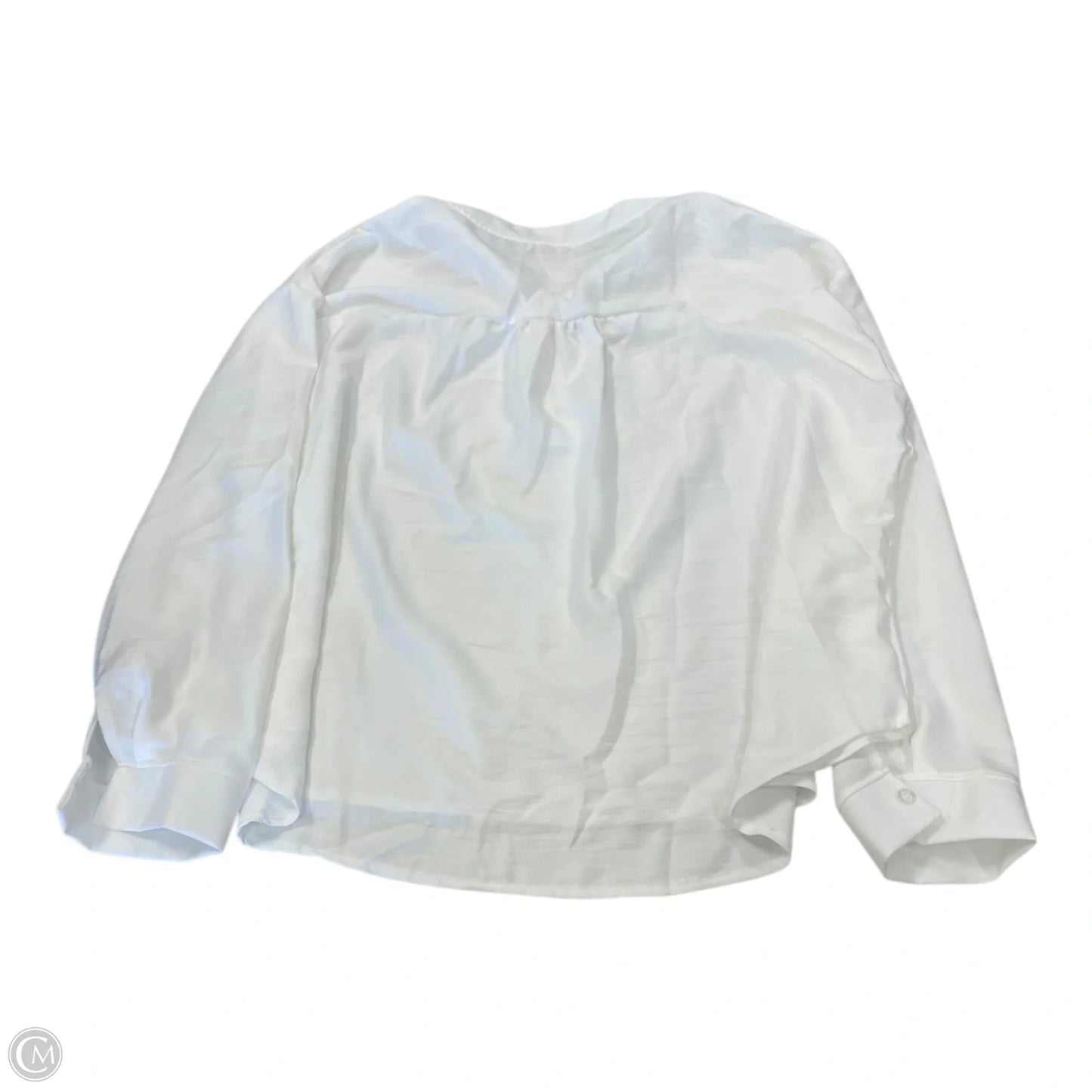 Top 3/4 Sleeve By Clothes Mentor In White, Size: 2x