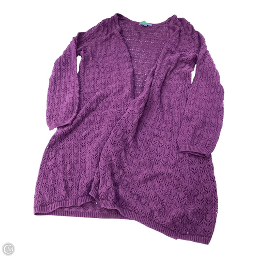 Cardigan By Jessica London In Purple, Size: 12