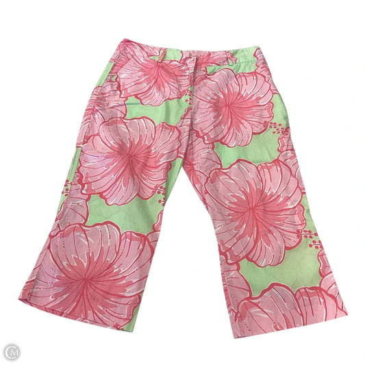 Capris Designer By Lilly Pulitzer In Zebra Print, Size: 10