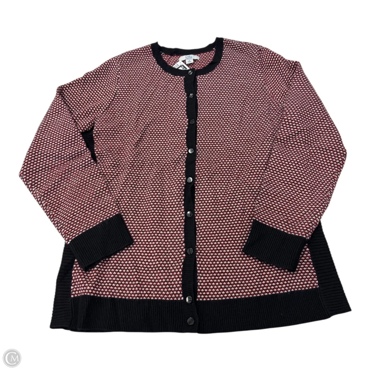 Cardigan By Croft And Barrow In Red, Size: M
