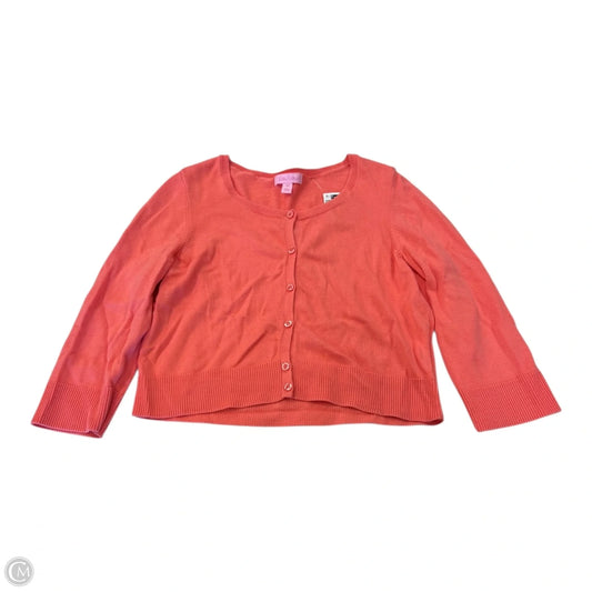 Cardigan Designer By Lilly Pulitzer In Coral, Size: M