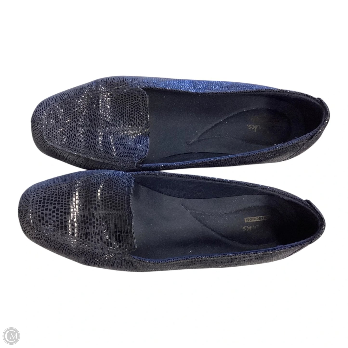 Shoes Flats By Clarks In Blue, Size: 7.5