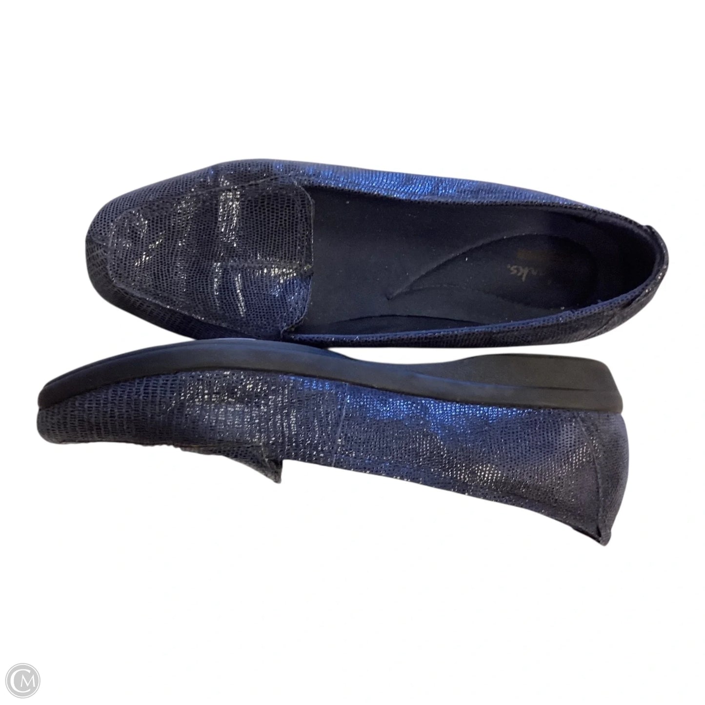 Shoes Flats By Clarks In Blue, Size: 7.5