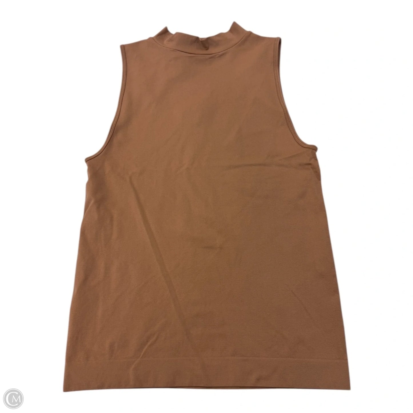 Top Sleeveless By Clothes Mentor In Tan, Size: 1x