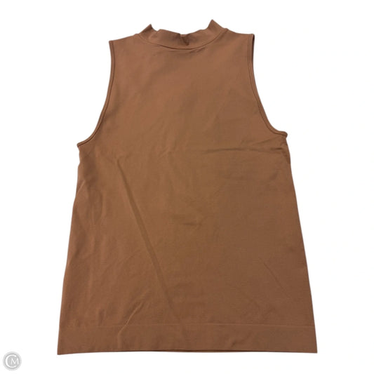 Top Sleeveless By Clothes Mentor In Tan, Size: 1x