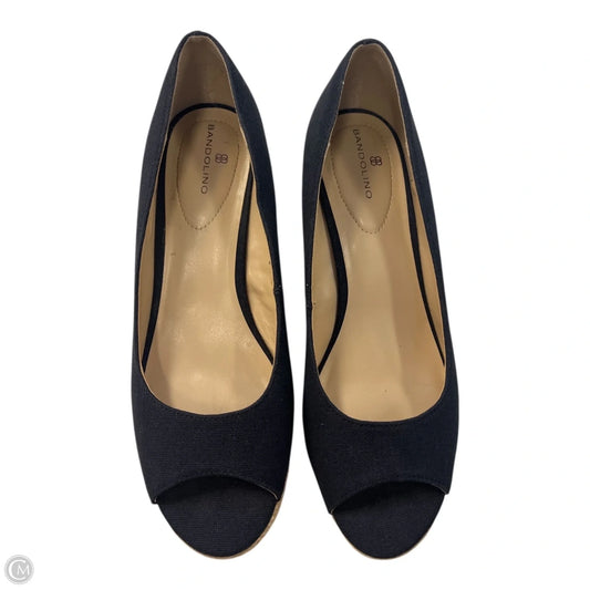 Shoes Heels Wedge By Bandolino In Navy, Size: 9