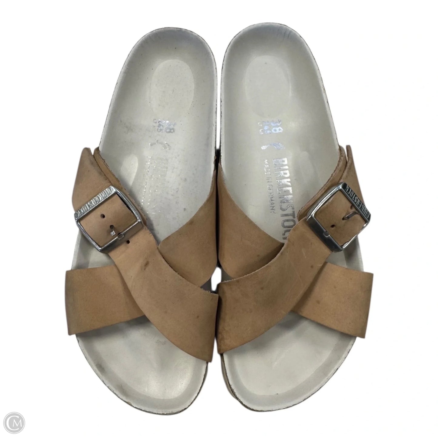 Sandals Flats By Birkenstock In Tan, Size: 7.5