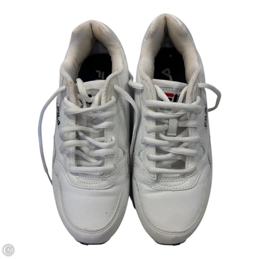 Shoes Athletic By Fila In White, Size: 6.5